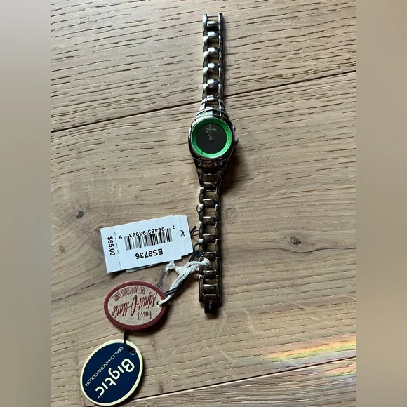 Fossil Stainless Steel and Green Watch Timeless Accessory Fossil Men main image 4
